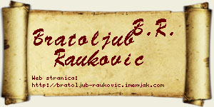 Bratoljub Rauković vizit kartica